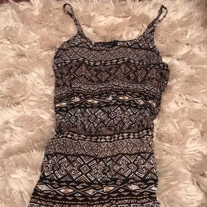 Romper with cut out on back.